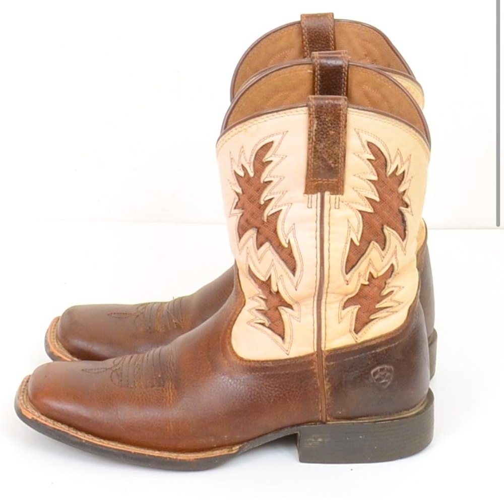 Ariat Kids' Cognac Candy VentTEK Square Toe Western Cowboy Boots Size 4